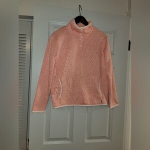 Women's Clothes * Pink & White Sweater * Eddie Bauer * Size S * SPRING *
